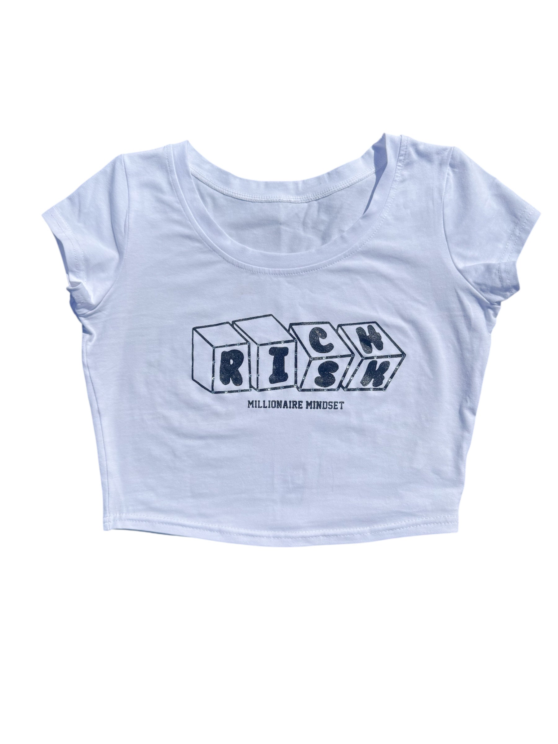 Dice womens crop tee